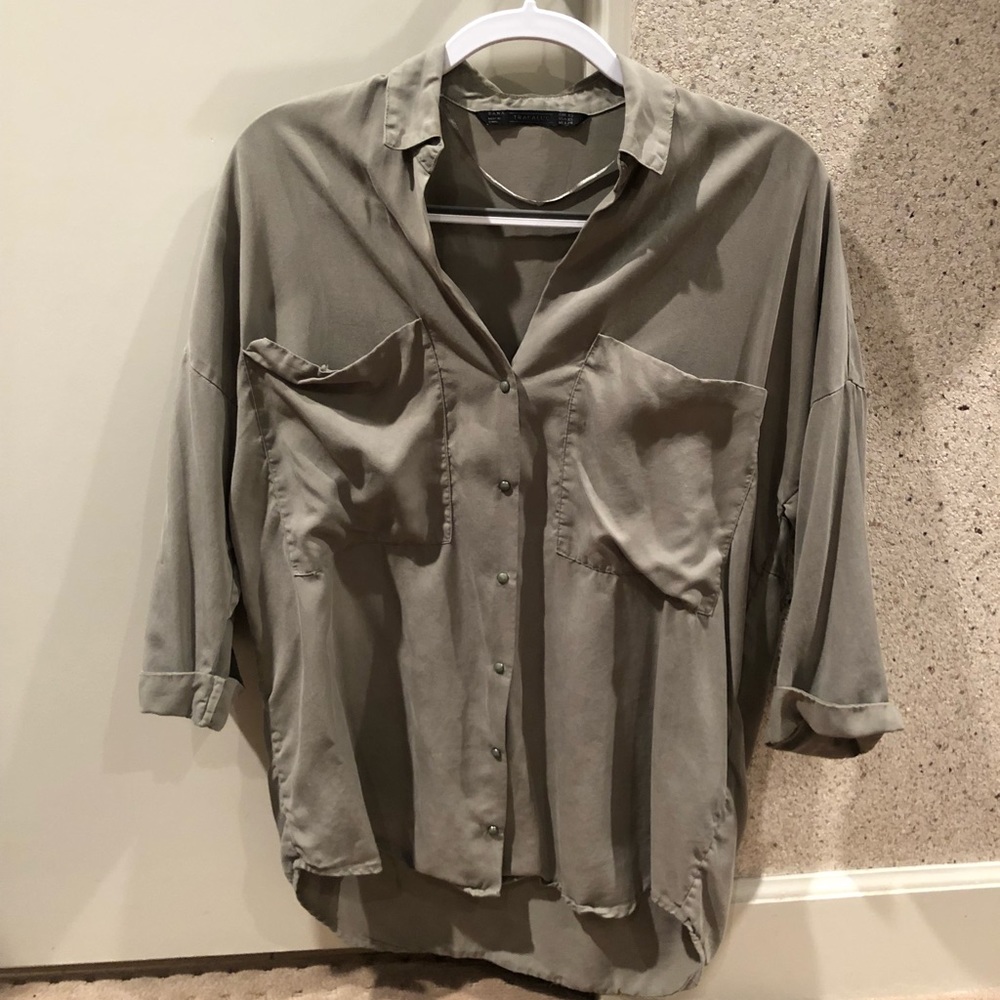 Zara Long Sleeve Button Up